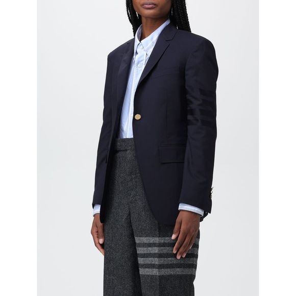 アウターその他 THOM BROWNE Woman Blazer Blue FBC862A06146 420 Thom Browne Blazer Woman Blue -